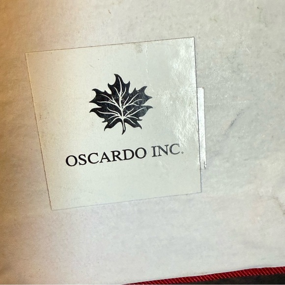 Decorative Glass Paperweight with Red and Green Floral Design - Picture 6 of 6